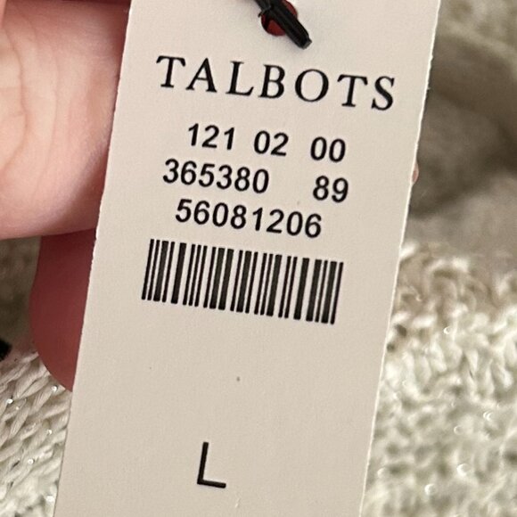NWT Talbots Women's Textured Metallic Knit Cardigan Coat M - Picture 11 of 13